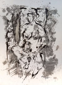 Wasi Haider, 15 x 21 inch, Oil On Paper, Figurative Painting, AC-WH-041